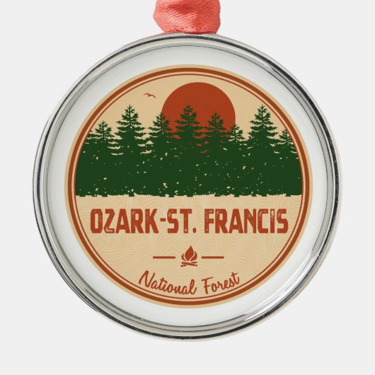 Ozark-St. Francis National Forest Ornament Aus Metall (Vorne)