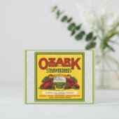 Ozark Strawberries Postkarte (Stehend Vorderseite)