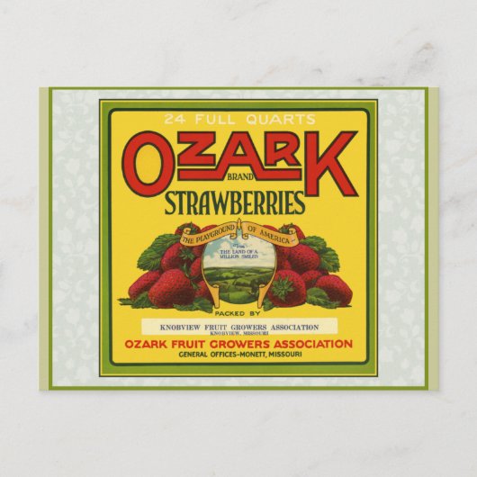 Ozark Strawberries Postkarte (Vorderseite)
