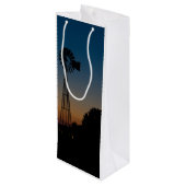 Ozark Sunset Windmill Geschenktüte Für Weinflaschen (Rückseite Schrägansicht)
