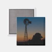 Ozark Sunset Windmill Magnet (Vorderseite/Rückseite)