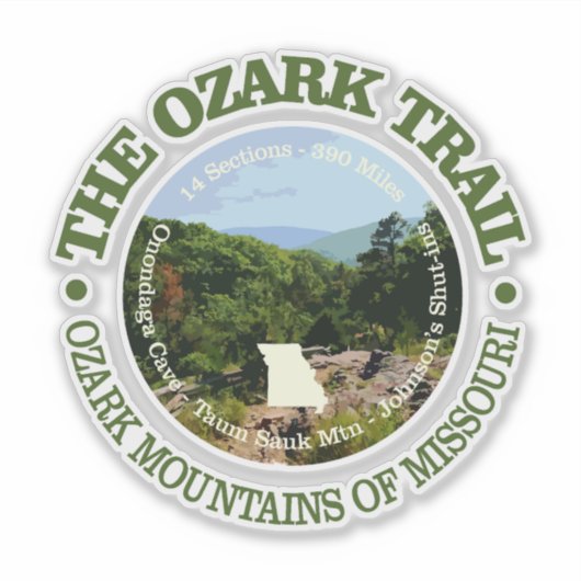 Ozark Trail (rd) Aufkleber (Vorderseite)