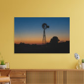 Ozark Windmill Sunset Leinwanddruck (Insitu (Wohnzimmer))