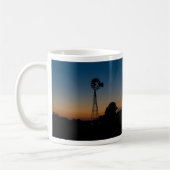 Ozark-Windmühlen-Sonnenuntergangs-Kaffeetasse Kaffeetasse (Links)