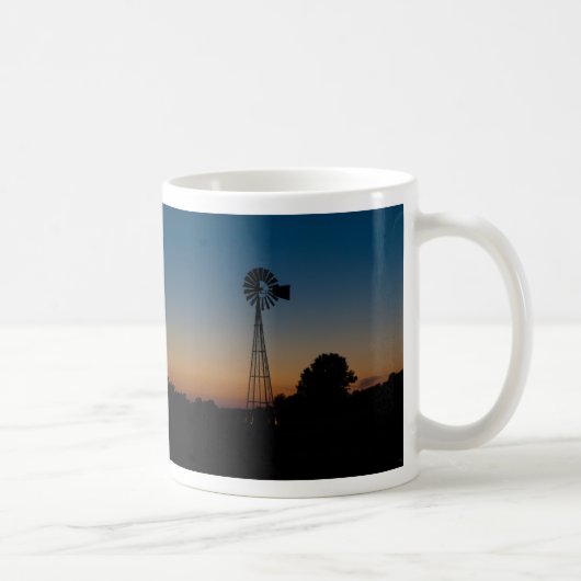 Ozark-Windmühlen-Sonnenuntergangs-Kaffeetasse Kaffeetasse (Rechts)