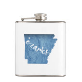 Ozarks, Arkansas-Holzkörner Flachmann (Vorderseite)