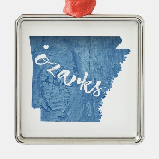Ozarks, Arkansas-Holzkörner Ornament Aus Metall (Vorne)