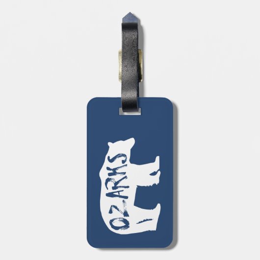 Ozarks Bear Gepäckanhänger (Rückseite vertikal)