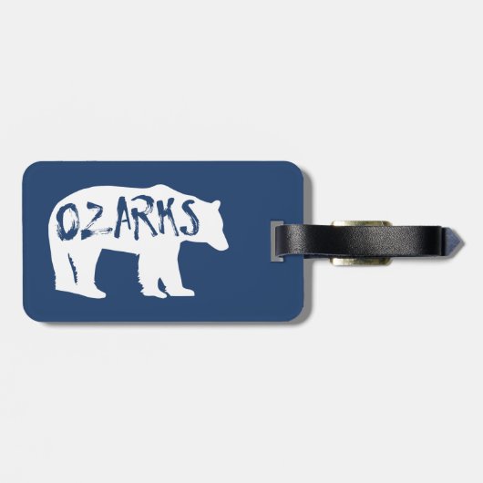 Ozarks Bear Gepäckanhänger (Rückseite horizontal)