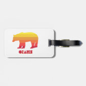 Ozarks Bear Gepäckanhänger (Rückseite horizontal)