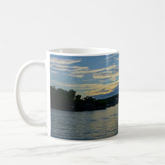 Ozarks Blue Sunset Coffee Tasse (Links)