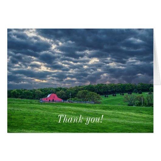 Ozarks Cloudy Farm Sunset (Vorderseite (Horizontal))