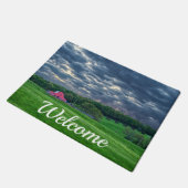 Ozarks Cloudy Farm Sunset Welcome Doormat Fußmatte (Schrägansicht)