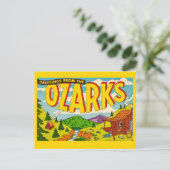 Ozarks-Grußkarte bunte Postkarte (Stehend Vorderseite)