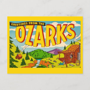 Ozarks-Grußkarte in Farbe Postkarte