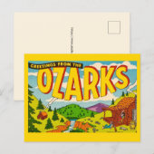 Ozarks-Grußkarte in Farbe Postkarte (Vorne/Hinten)