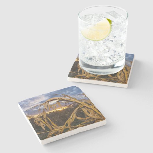 Ozarks Harvest Steinuntersetzer (Seitenansicht)