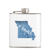 Ozarks, Missouri-Holzkörner Flachmann (Vorderseite)