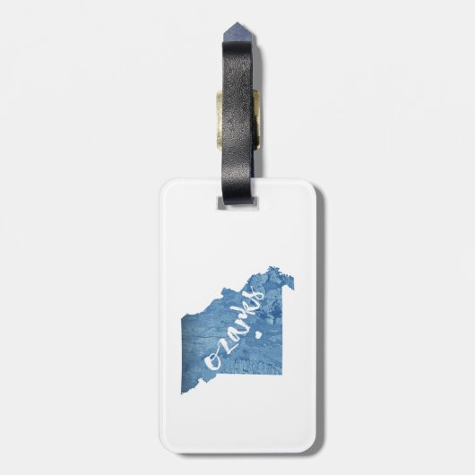 Ozarks, Missouri-Holzkörner Gepäckanhänger (Rückseite vertikal)