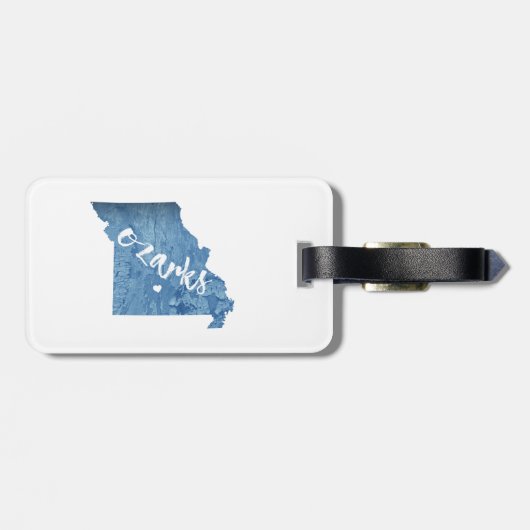 Ozarks, Missouri-Holzkörner Gepäckanhänger (Rückseite horizontal)