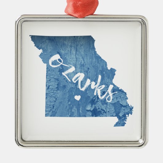 Ozarks, Missouri-Holzkörner Ornament Aus Metall (Vorne)