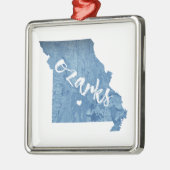 Ozarks, Missouri-Holzkörner Ornament Aus Metall (Links)