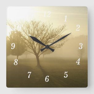 Ozarks Misty Golden Morning Wand Uhr