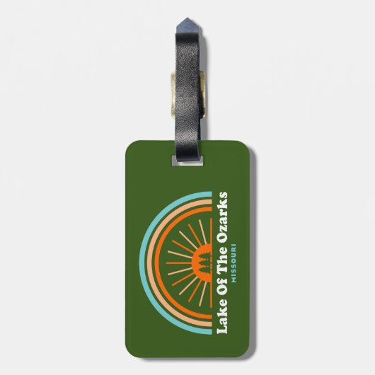 Ozarks-Regenbogensee Gepäckanhänger (Rückseite vertikal)