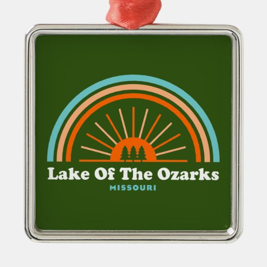 Ozarks-Regenbogensee Ornament Aus Metall (Vorne)