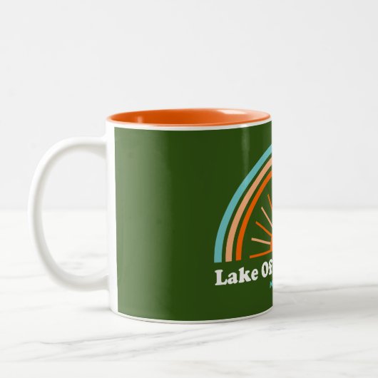 Ozarks-Regenbogensee Zweifarbige Tasse (Links)
