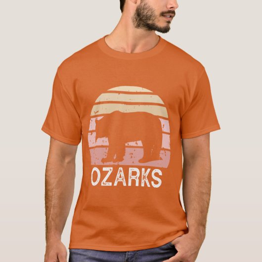 Ozarks Retro-Bär T-Shirt (Vorderseite)
