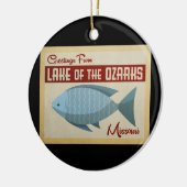 Ozarks-See Fisch Vintage Keramik Ornament (Links)