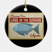 Ozarks-See Fisch Vintage Keramik Ornament (Hinten)