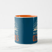 Ozarks Sonnenbrand Zweifarbige Tasse (Mittel)