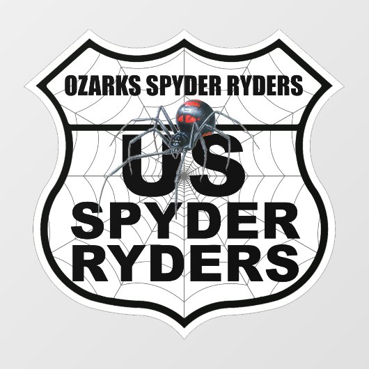 Ozarks Spyder Ryders Kapitel - Aufkleber Kapitel L (Blatt)