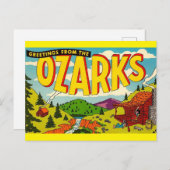 OZARKS Vintage Reise Postkarte (Vorne/Hinten)