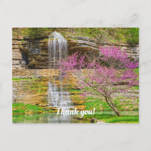Ozarks Wasserfall Spring Bluff Postkarte