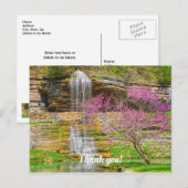 Ozarks Wasserfall Spring Bluff Postkarte (Vorne/Hinten)