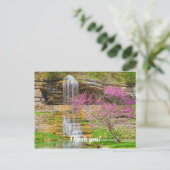 Ozarks Wasserfall Spring Bluff Postkarte (Stehend Vorderseite)