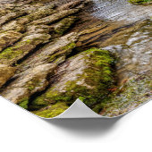 Ozarks Wasserfall unterhalb der Brücke Poster (Ecke)