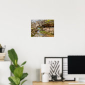 Ozarks Wasserfall unterhalb der Brücke Poster (Heimbüro)