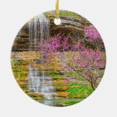 Ozarks Waterfall Spring Bluff Keramik Ornament (Hinten)