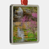 Ozarks Waterfall Spring Bluff Ornament Aus Metall (Rechts)