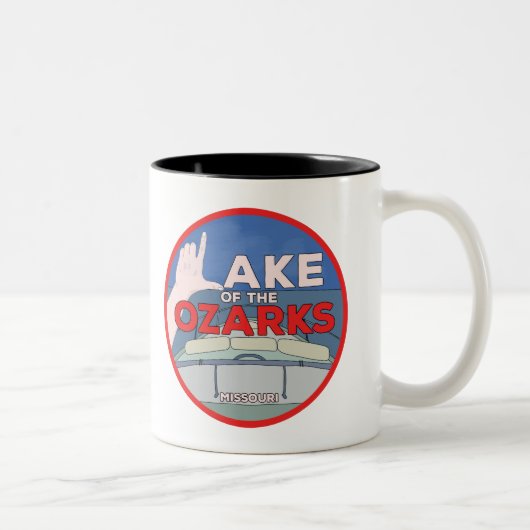 Ozarksee Zweifarbige Tasse (Rechts)