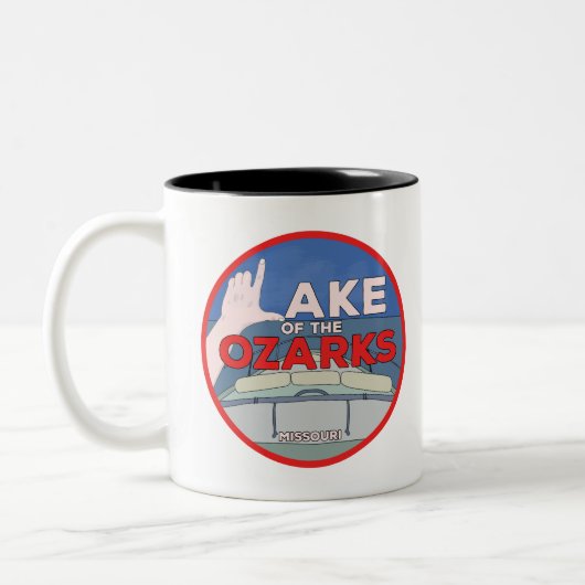 Ozarksee Zweifarbige Tasse (Links)