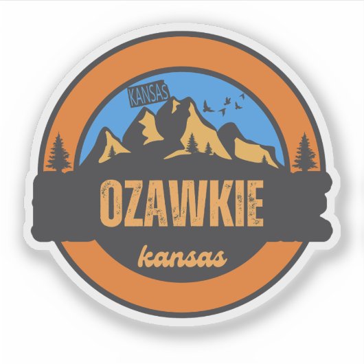 Ozawkie, Kansas Aufkleber (Vorderseite)
