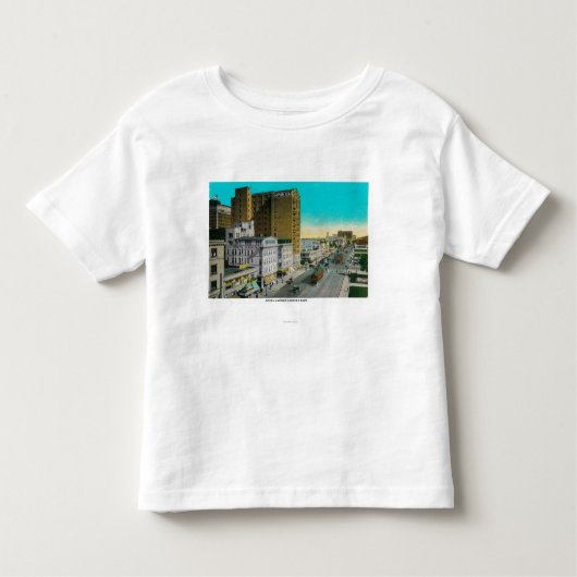 Ozean-Allee, die, Long Beach Ost schaut Kleinkind T-shirt (Vorderseite)