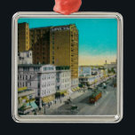 Ozean-Allee, die, Long Beach Ost schaut Ornament Aus Metall<br><div class="desc">Ozean-Allee,  die,  Long Beach Ost schaut - Long Beach,  CA wurde im Jahre 1921 hergestellt. Dieses Bild stellt Szenen von Long Beach,  CA dar.</div>