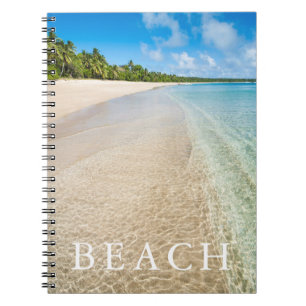 Ozean an einem tropischen Strand Notizblock