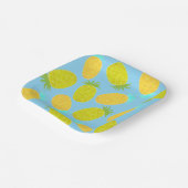 Ozean Ananas Himmel Muster Pappteller (Gewinkelt)
